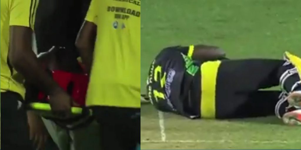 Watch: Jamaican All Rounder Andre Russell Gets Hit On The Head