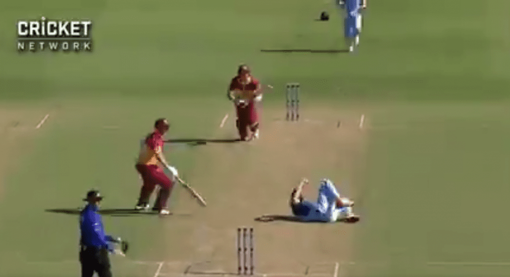WATCH- Mickey Edwards Escapes From Serious Injury While Bowling