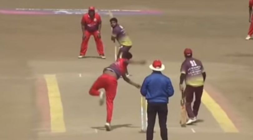 WATCH- Wide Bowl Reaches Boundary From Point In Local Cricket Game