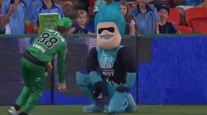 BBL 2019: Adam Zampa Scares Brisbane Heat Mascot, Watch Video