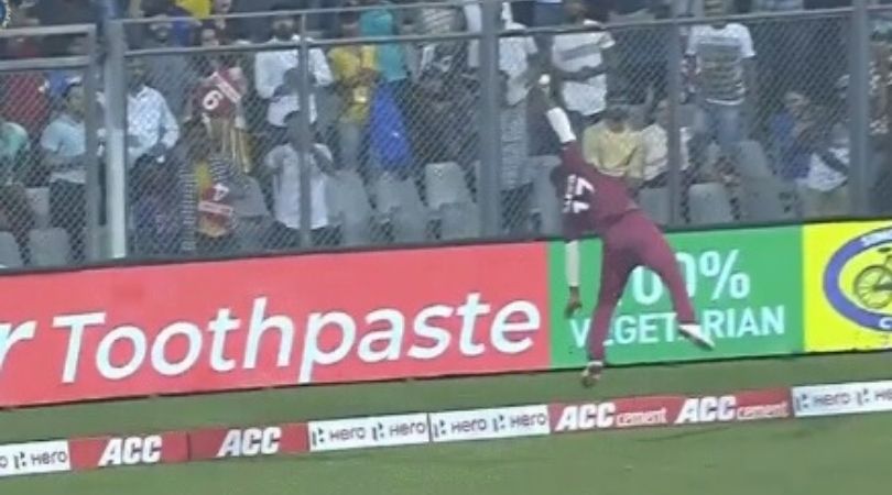 India vs West Indies: Watch, Evin Lewis Took Stunning Catch At Boundary