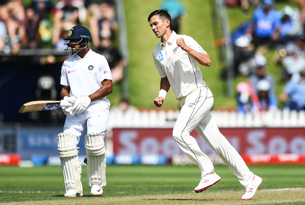 Team India is struggling in the second innings of the ongoing first test match in Wellington as Kiwi's bowler Trent Boult is on fire after taking three Indian crucial wickets.