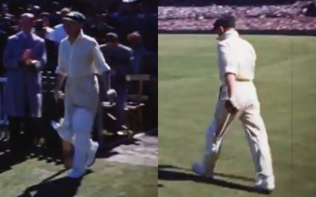 now, colour footage of Don Bradman batting at Sydney Cricket Ground, which has been released by National Film and Sound Archive of Australia (NFSA)