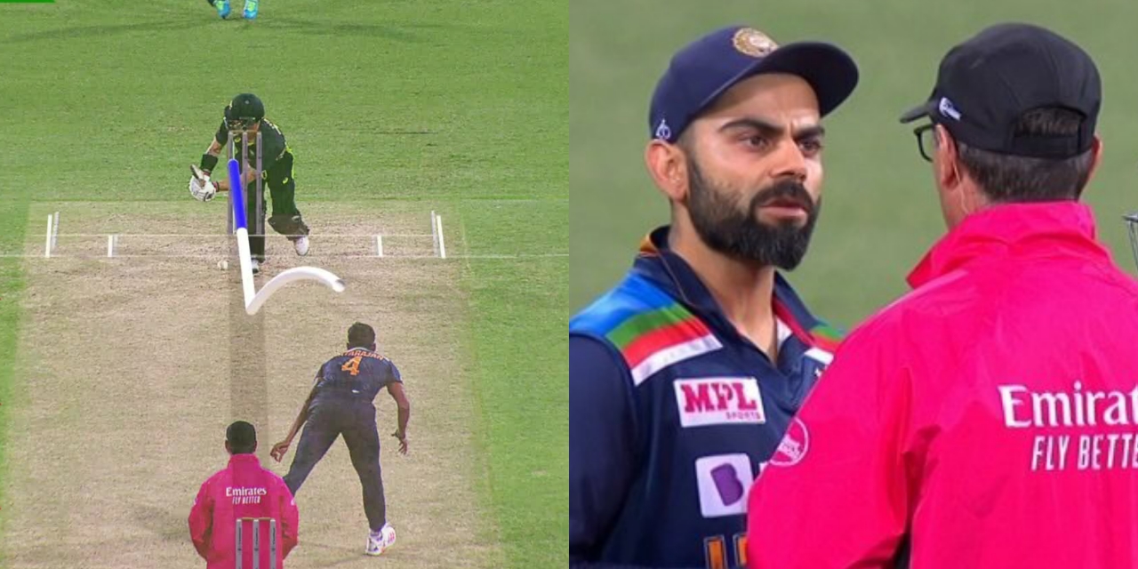 Virat Kohli gets involved in an argument with umpire (Screengrab - Sony Six)