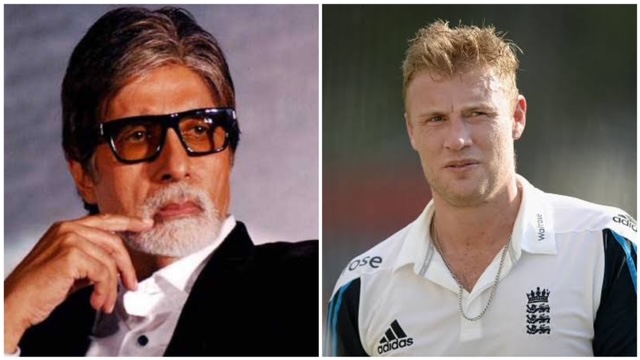 English former cricketer Andrew Flintoff decided to reinstate the 5-year-old banter with Amitabh Bachchan.