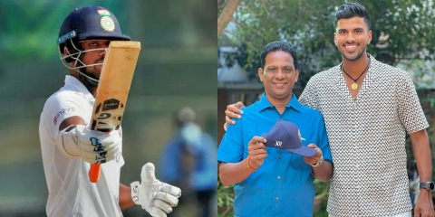 Father of Washington Sundar reveals his name reason. The origin of his name came from PD Washington. Today he scored his highest score in Test