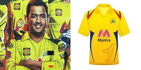 CSK unveils new jersey for IPL 2021 season. Team bus of Chennai Super Kings suggests that the jersey is a tribute to the Indian Army.