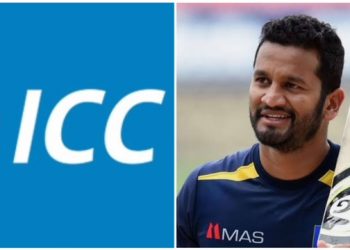 After realizing their mistake, ICC deleted the post and reposted it tagging the correct batsman in the picture Lahiru Thirimanne.