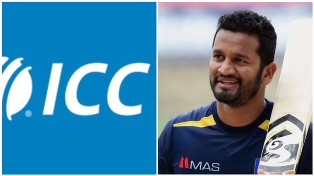 After realizing their mistake, ICC deleted the post and reposted it tagging the correct batsman in the picture Lahiru Thirimanne.