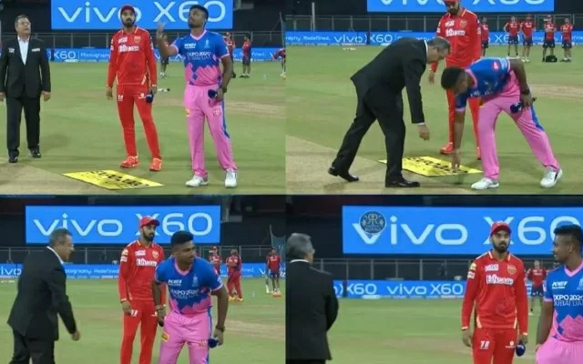Watch: Rajasthan captain Sanju Samson talks about his funny incident with the coin at the toss.