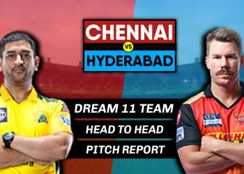 CHE vs HYD IPL 2021 match scheduled to play at Delhi.