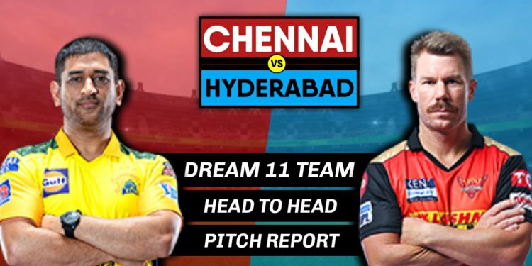 CHE vs HYD IPL 2021 match scheduled to play at Delhi.