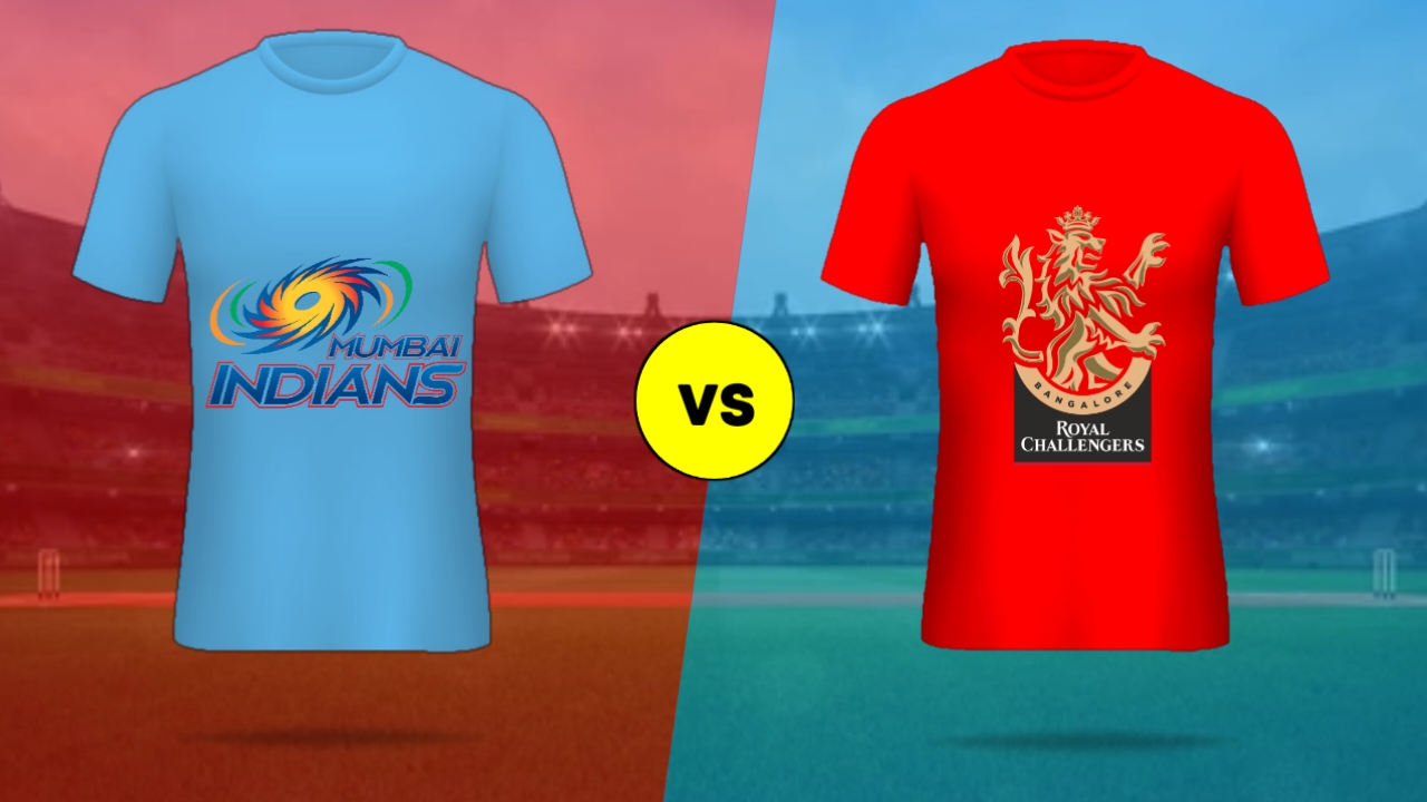 Mumbai Indians vs Royal Challengers Bangalore (Pic - Twitter)