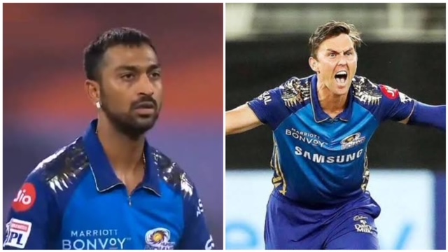 In the 27th match of IPL 2021 edition, Trent Boult was displeased with Krunal’s effort and could be seen fuming.
