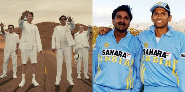 Cast of four cricketers featured in the latest CRED commercial