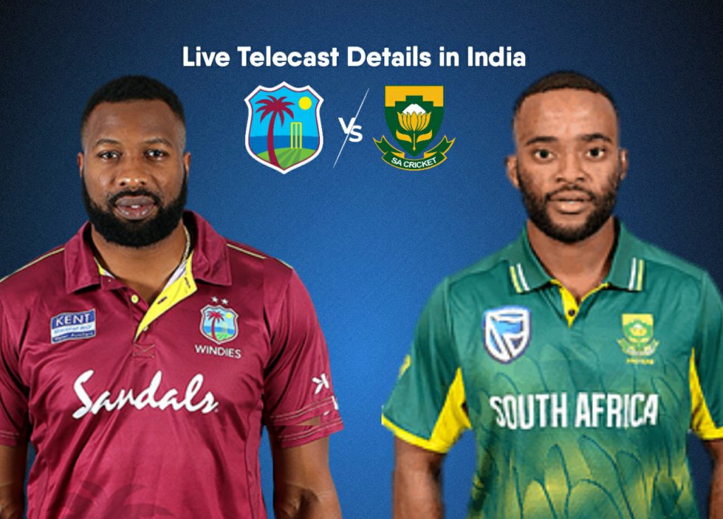 The live telecast of West Indies vs South Africa series is available on Fancode channel