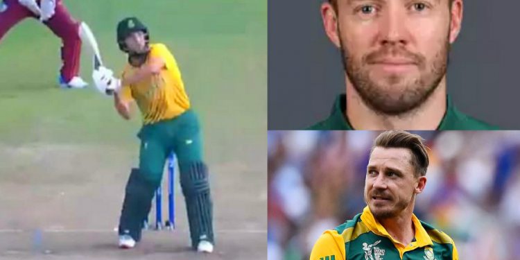 AB de Villiers and Dale Steyn reacts on Umpire's decision (Pic - Twitter)