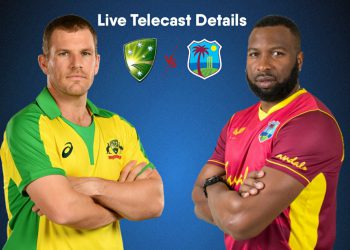 No TV channel will telecast Australia vs West indies series live in India however viewers can stream the series.