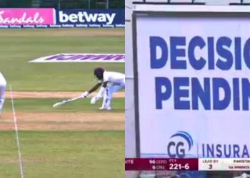 Third Umpire committed a hilarious mistake (Pic - Twitter)