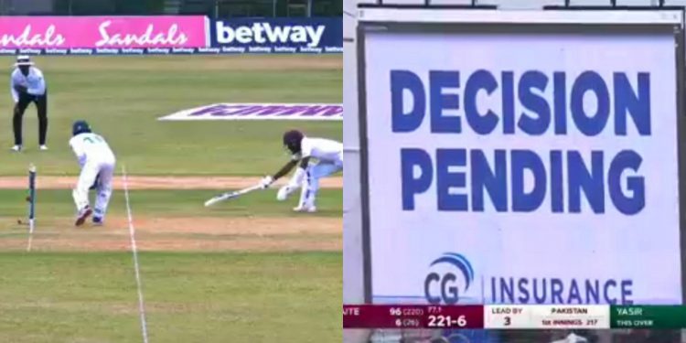 Third Umpire committed a hilarious mistake (Pic - Twitter)