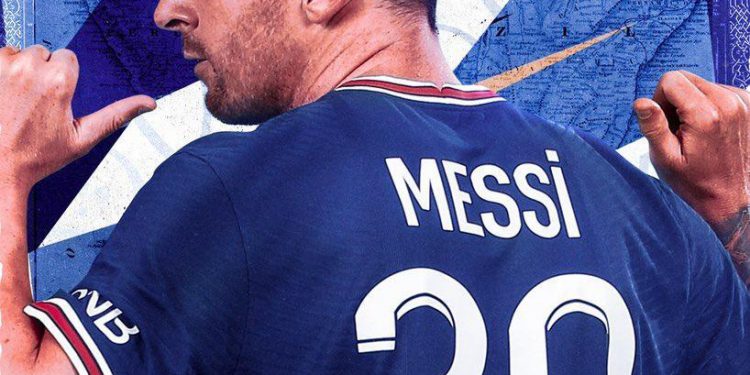 Lionel Messi PSG jersey number