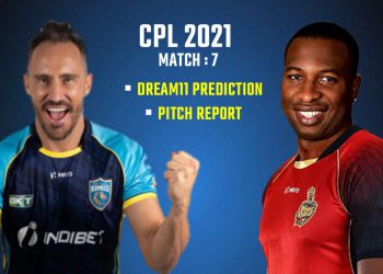 The 7th match of CPL 2021 is scheduled to play between St Lucia and TKR (Pic - Twitter)