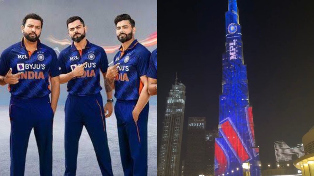 The 'Billion Cheers Jersey' lit up Burj Khalifa as UAE extended its support to Indian cricket The 'Billion Cheers Jersey' lit up Burj Khalifa