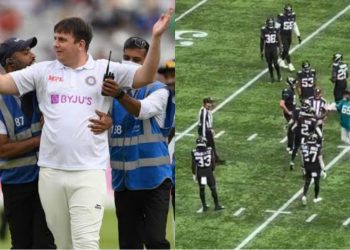 Prankster Jarvo 69 invades an NFL Match (Pic - Twitter)