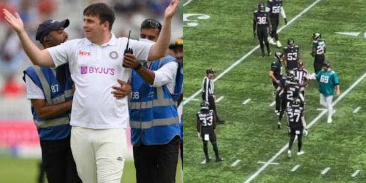 Prankster Jarvo 69 invades an NFL Match (Pic - Twitter)