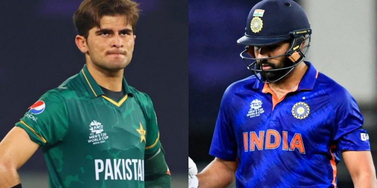 Shaheen Afridi has dismissed Rohit Sharma in T20 WC (Photo by Francois Nel/Getty Images)