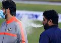 Mohammad Shahzad caught smoking during BPL match (Pic - Twitter)