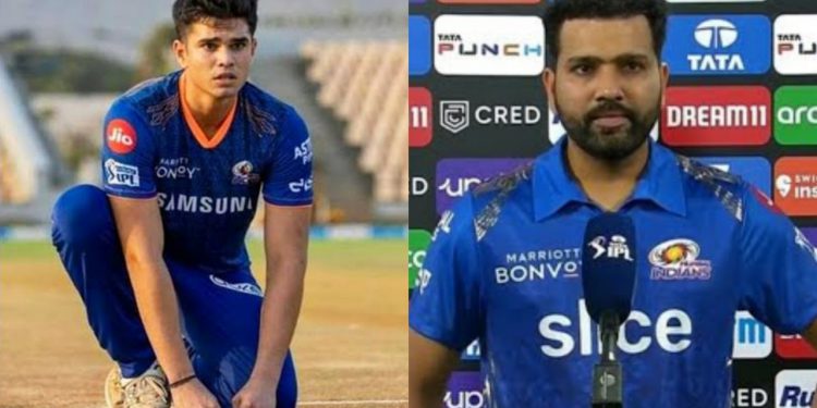 Rohit Sharma hints at Arjun Tendulkar's debut. It seems like the wait for Arjun and the other untested MI players might finally be over