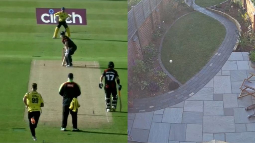 T20 Blast 2022: Chris Lynn’s monstrous six lands on someone’s backyard. The Australian batsman helped his team to get to a massive total....