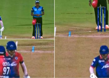 Watch: David Warner changes strike seeing Liam Livingstone as opening bowler; turns out to be a bad decision.