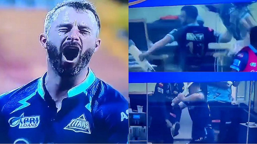 The Gujarat Titans batsman Matthew Wade was livid after he was given out by the third umpire and was seen in utter disappointment in the dressing room.