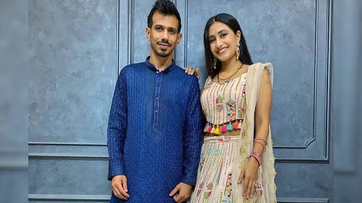 Yuzvendra Chahal and his wife