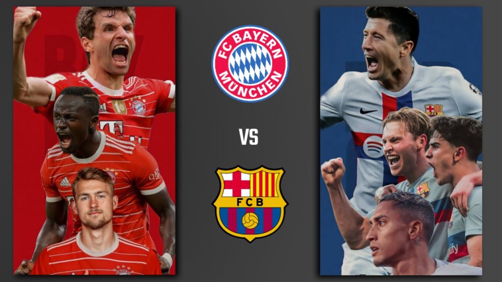 Bayern vs Barcelona match's live telecast channel details in India.