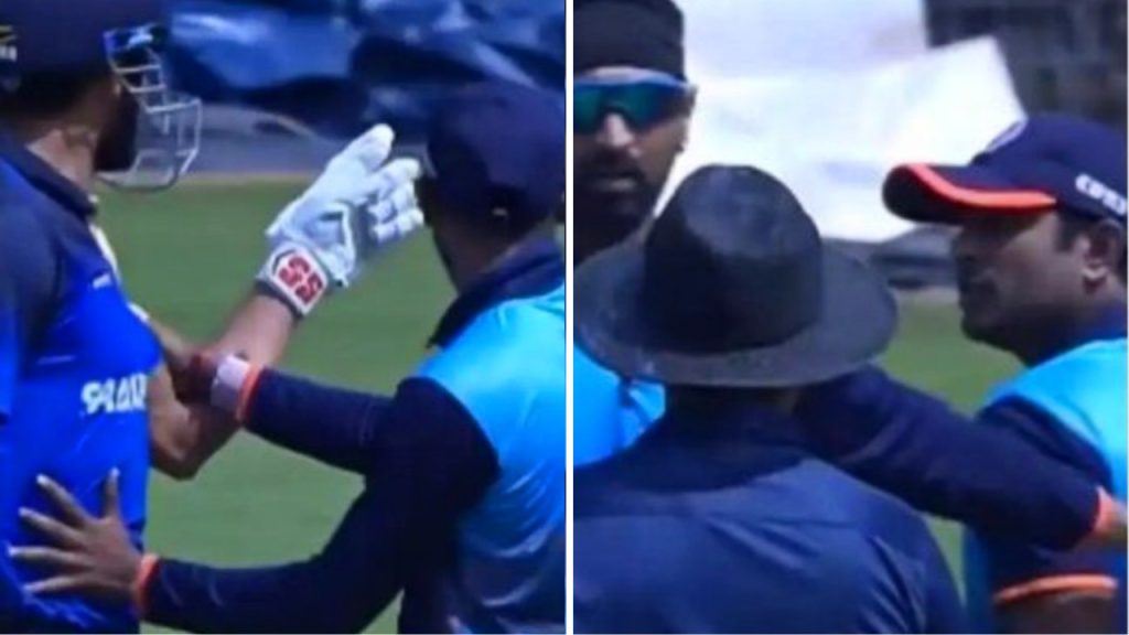 Ambati Rayudu Sheldon Jackson fight