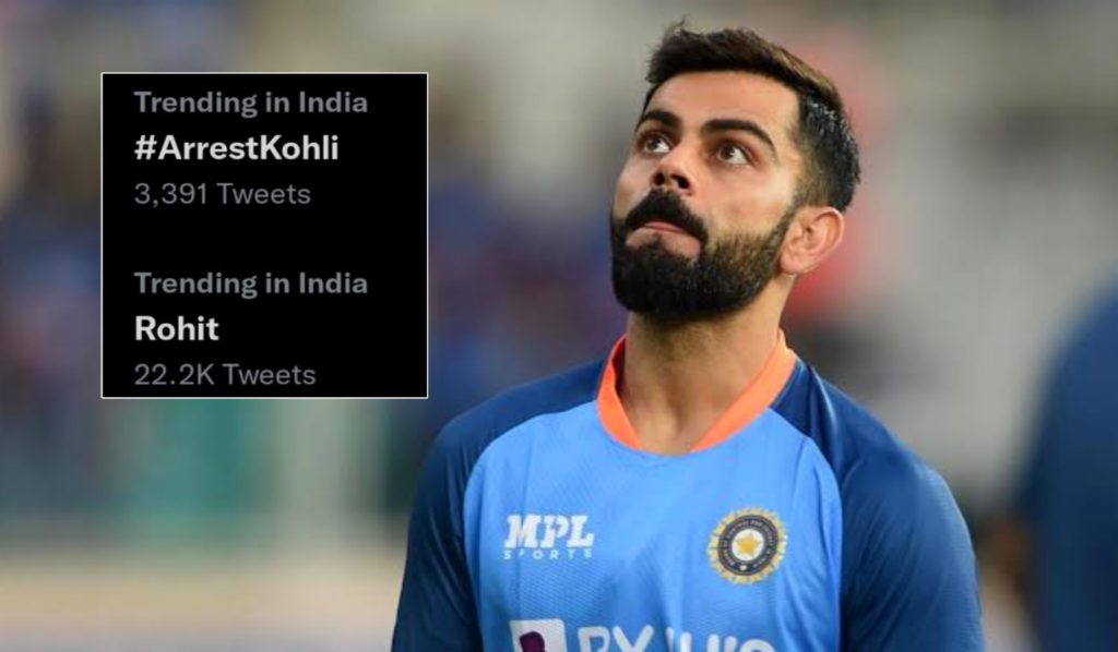 #ArrestKohli trends on Twitter