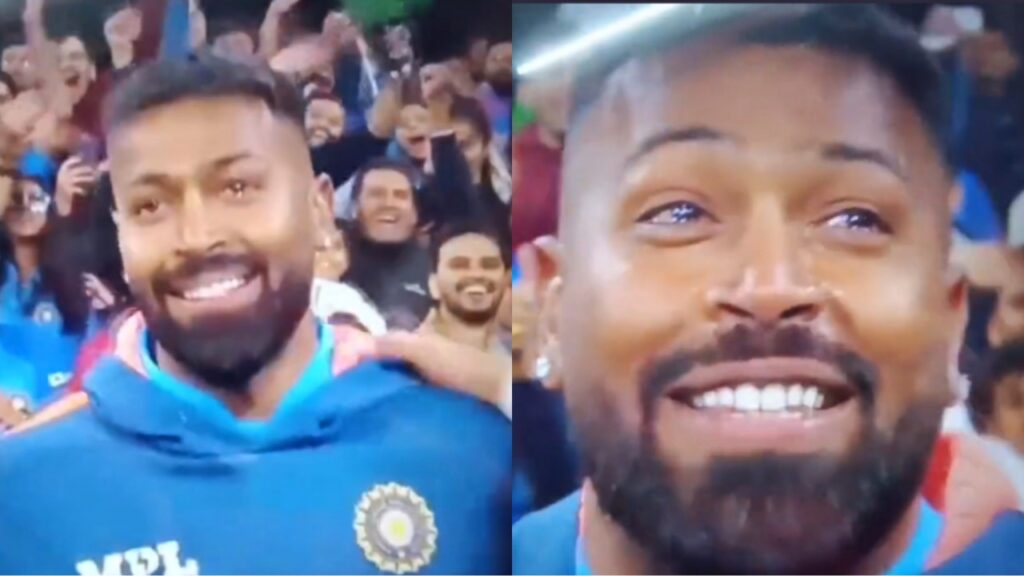 Hardik Pandya crying after IND vs PAK match.