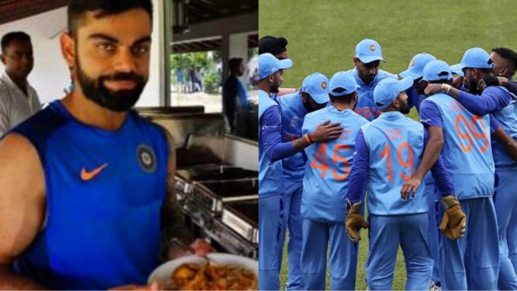 Team India offered cold food in Sydney.