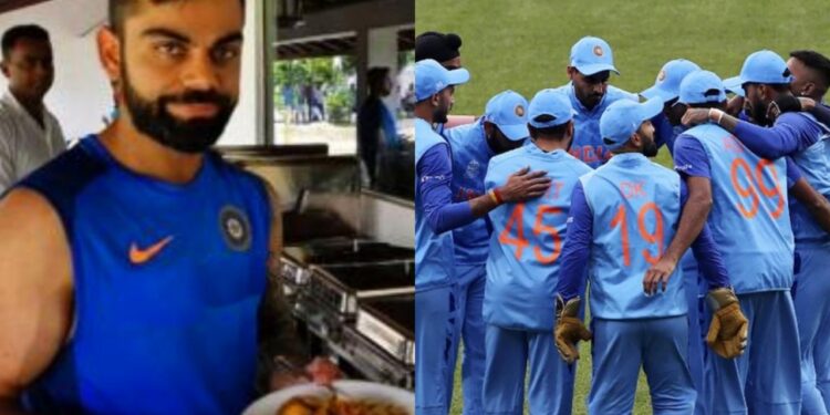 Team India offered cold food in Sydney.