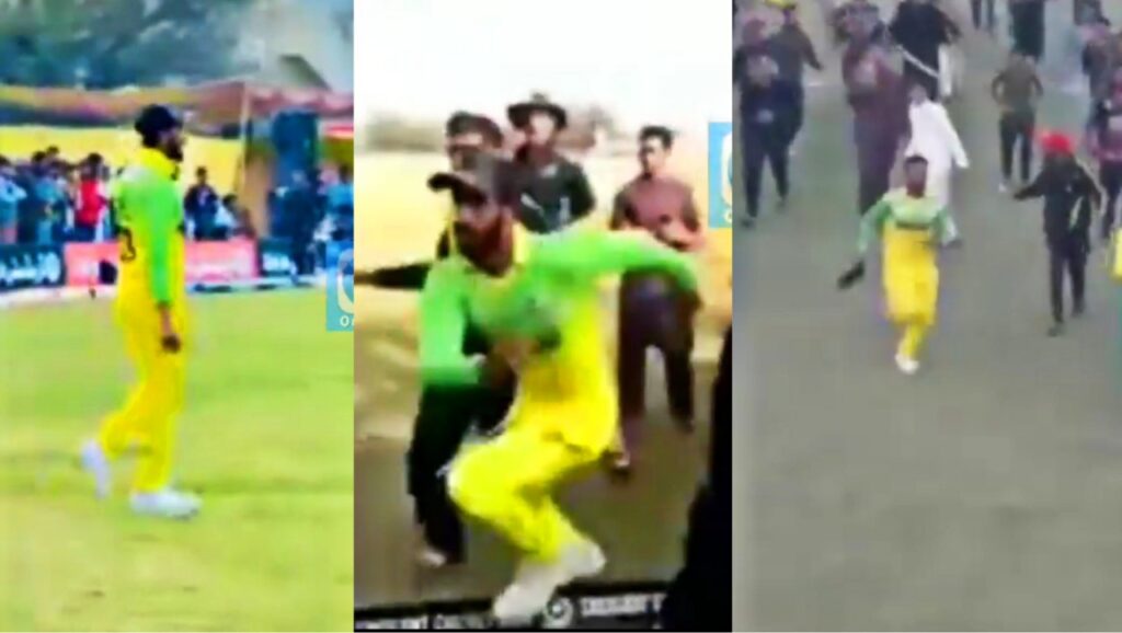 Hasan Ali ran away during cricket match.