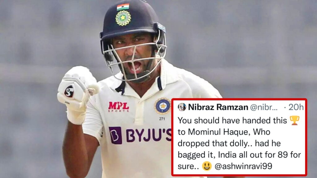 R Ashwin gives an epic reply to Sri Lanka journalist.