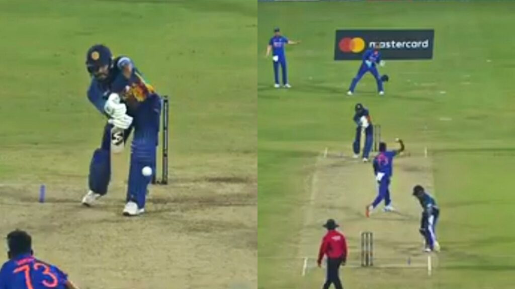 Moahammed Siraj ran Chamika Karunaratne out during IND vs SL ODI.