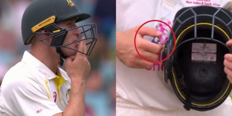 Marnus Labuschagne hilariously signals to bring in a Lighter