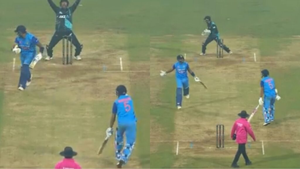 Suryakumar Yadav and Washington Sundar's mix-up caused a run-out.