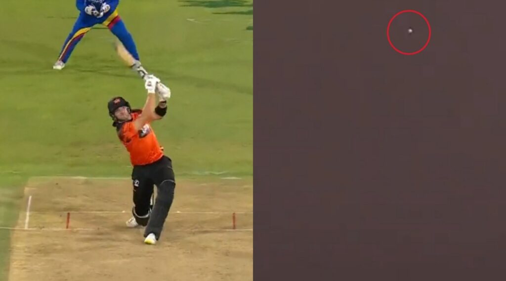 Stubbs took on Super Giants' pacer Wiaan Mulder and smashed a gigantic six