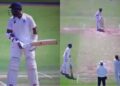 Hanuma Vihari playing with one hand in Ranji Trophy.