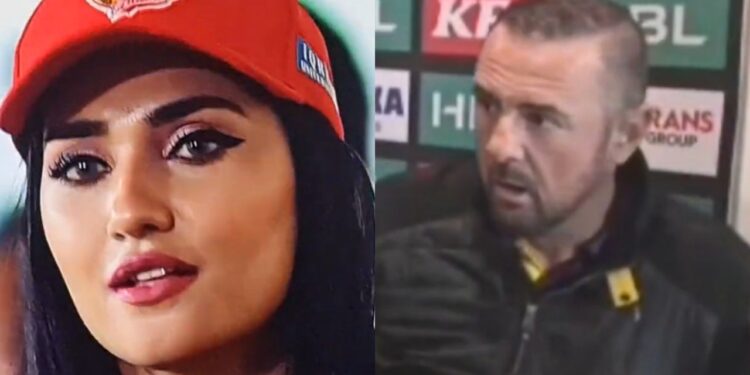 Hasan Ali's wife and Simon Doull